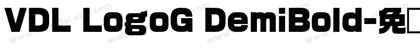 VDL LogoG DemiBold字体转换